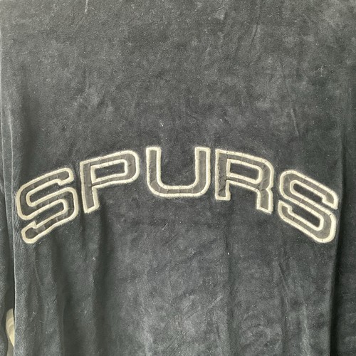 Vintage NBA San Antonio Spurs Break-Away Warm Up Velour Suit L Black Snaps LESEN - Bild 8 von 24