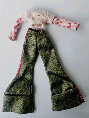 Bratz Doll Vintage Jade 1st Edition Green Pants & Pink Shirt Clothes Lot  