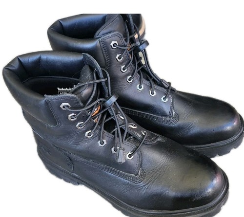 Timberland PRO Sawhorse 6" Composite Safety Toe Black Mens Sz 10 W Leather $199 - Picture 3 of 13