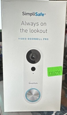 SimpliSafe Pro 1080p Video Doorbell Smart Wi-Fi Video Doorbell Camera Chipped