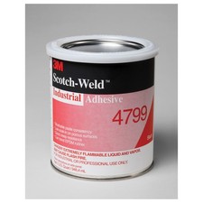 3M 4799 Black Industrial Adhesive, 1 Quart