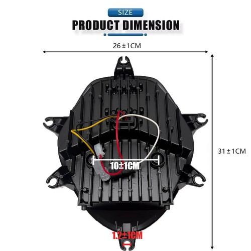 E9-Mark Approved LED Headlight For Suzuki V-STROM 650 / 1000 / DL650 / DL1000 - Picture 7 of 14