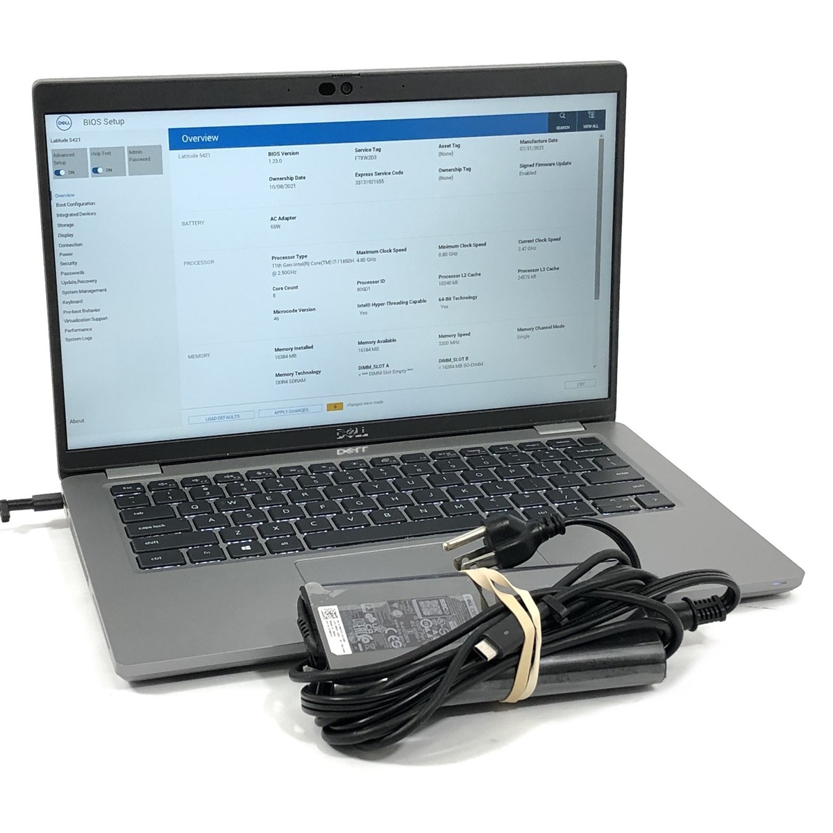 Dell Latitude 5421 Laptop i7-11850H 512GB SSD 16GB RAM MX450