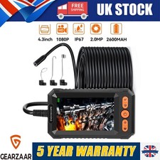 8mm Industrial Endoscope LCD Screen UNIVERSAL 5M Borescope Camera 4.3