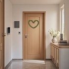 2 Pcs Outdoor Christmas Wreath Hanging Flowers for Wall Decor Heart