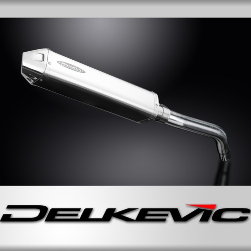 Silenciador de escape Tri-Oval de acero inoxidable sin cordones Tri-Ovalado Triumph Tiger 800 Delkevic 11-19 - Imagen 1 de 5