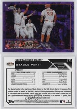 2023 Topps Chrome Sapphire Edition Purple /10 San Francisco Giants #173