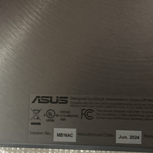 ASUS 15.6" MB16A LED-backlit LCD IPS 60Hz Portable USB Monitor - Picture 2 of 3