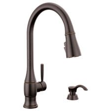 Delta Hazelwood Pull-Down Kitchen Faucet Venetian Bronze-Certified Refurbished