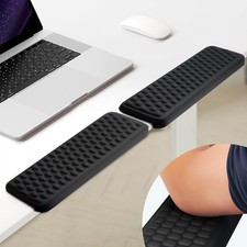 L-Shaped Desk Elbow Pad Arm Rest for Desk 2-Piece Ergonomic Wrist Rest wi