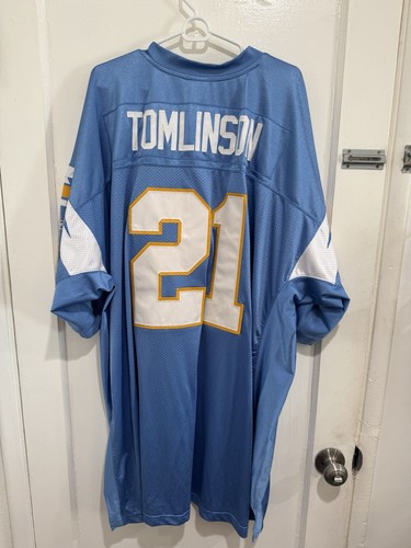 Authentic San Diego Chargers LaDainian Tomlinson Powder Blue Reebok Jersey 4XL - Picture 6 of 8