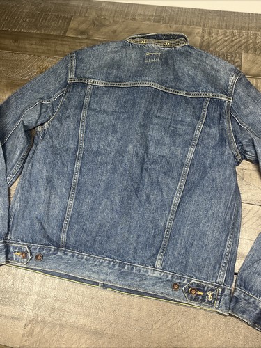 Todd Snyder Selvedge Denim Trucker Jacket Mens M DYLAN Jean Medium Wash NEW $328 - Picture 7 of 10