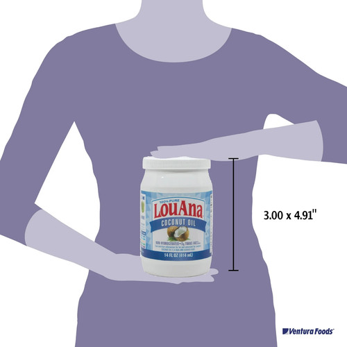 LouAna 100% Pure Coconut Oil, 14 fl oz - Picture 2 of 5