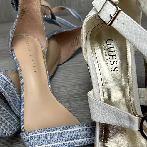 3 Paar Paket Schuhe Calvin Klein Ballerinas W 8,5 Guess Keilabsatz W 9 Kelly&Katie Absätze W 8 - Bild 10 von 12