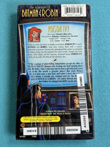 The Adventures of Batman  Robin - Poison Ivy DC 1997 VHS Sealed - Bild 6 von 6