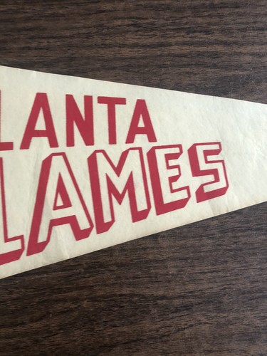 Vtg. 1974-75 NHL Atlanta Flamesl Full Size Felt Pennant - Picture 5 of 9