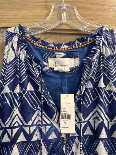 Anthropologie Cotton Tiered Maxi Dress NWT Small - Picture 2 of 10