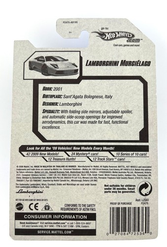 Hot Wheels Dream Garage 2009 - Lamborghini Murcielago 4/10 White - New - Picture 2 of 8