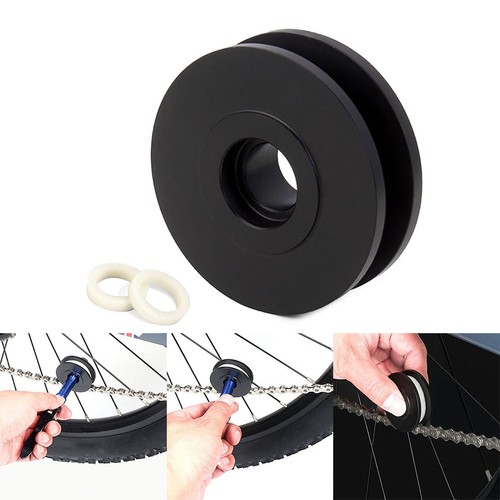 Portacatena asse passante nero elegante 12mm per bici facile da installare e utilizzare - Foto 20 di 24