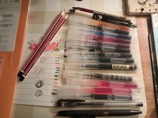 Fineline Roller Ball Set, Pens And Pencils, Zebra, Sikao, Etc.