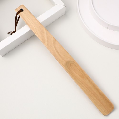 SUPVOX Professional Wooden Long Handle Shoe Horn Comfortable Shoe Lifter for - Foto 6 di 12