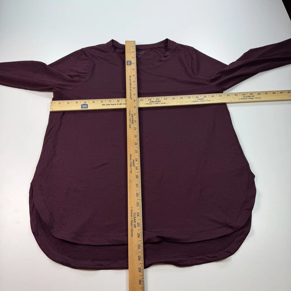 Camisa Athleta Uptempo Mujer Extra Grande XL Púrpura Ligera Elastizada Entrenamiento Foto 4 de 4