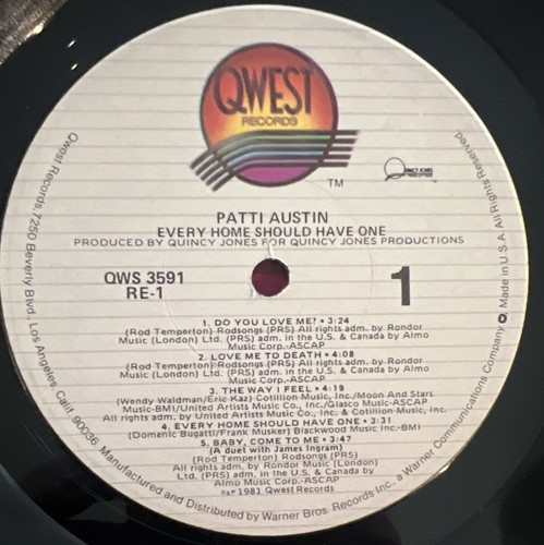 Patti Austin - Jedes Haus sollte eines haben (Qwest) - 12" Vinyl Schallplatte LP - Sehr guter Zustand + - Bild 4 von 5