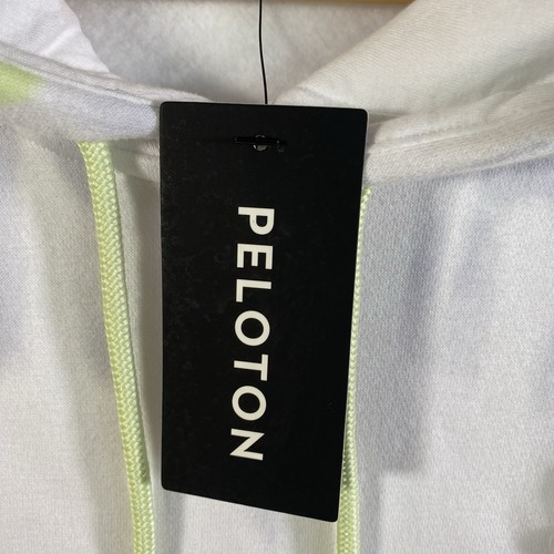 Sudadera con Capucha Peloton Mujer Talla M Algodón Blanco Verde Tie Dye Manga Larga Chic SP122 Ne - Imagen 8 de 13