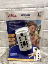NEW Kidde Keysafe Slimeline 4Digit Combo Spare Key Safe Push Button Wall Mount