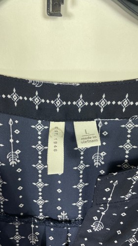 Cato Damen Bluse Top Tunika Rollriegel Einfarbig Blau Größe L - Bild 11 von 14