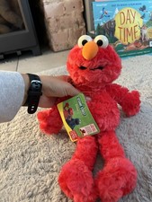 Vintage Gund Sesame Street Elmo Plush 2002 13” 75351 Stuffed Animal Toy BNWT