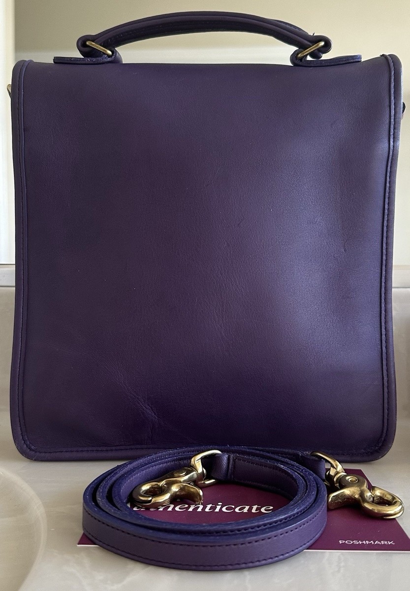 COACH VINTAGE PURPLE STATION BAG 5130 USA EUC | eBay