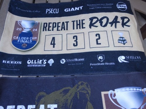 2__2024 Hershey Bears Repeat The Roar Calder Cup FINALS Rally Towels !!!! - Picture 4 of 5