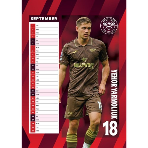 Kalender 2025 Fußball Monatsansicht A3 Kalender Footie Fan offizielles Produkt - Bild 26 von 138
