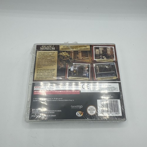 Escape The Museum Nintendo Ds Nds Video Game Brand New Sealed UK Release R2 - Picture 4 of 15