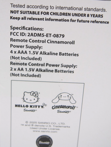 (1) Sanrio RC REMOTE CONTROL CINNAMOROLL Roller Skate Large 8in Figure Toy NIB - Picture 12 of 12