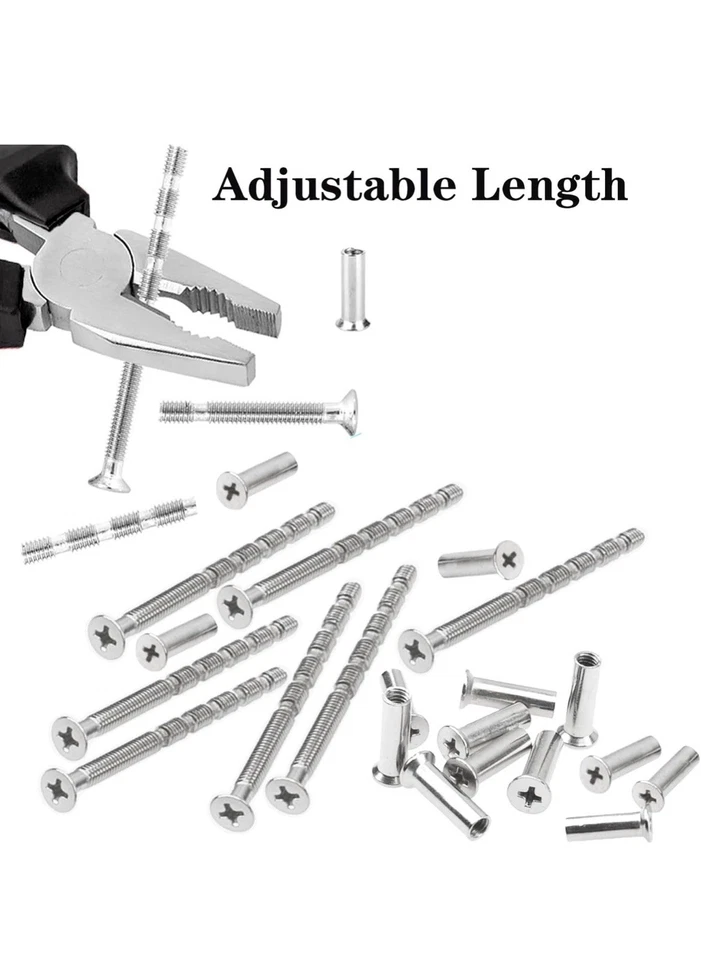 Hollow Door Handle Bolts For Loose Handles Bolt Through Fixings Male / Female - Image 4 of 4