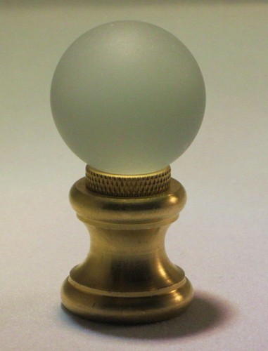 LAMP FINIAL-GLASS ORB LAMP FINIAL-FROSTED - Picture 3 of 4