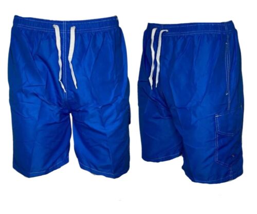 Men's Cargo Pocket Swim Trunks Swimming Shorts Suit Beach Surf Board Swimwear - Picture 6 of 21