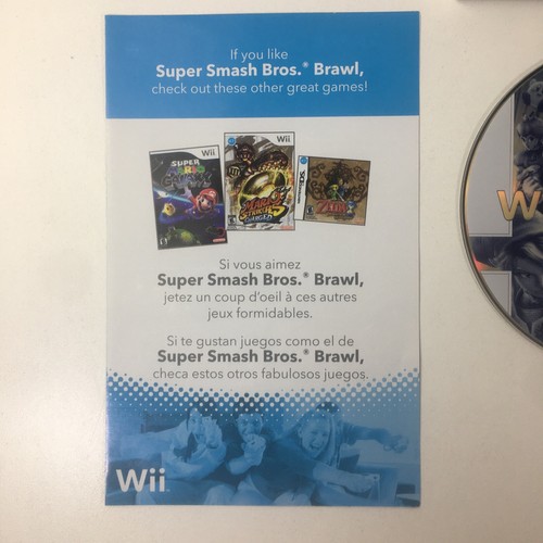 Super Smash Bros. Brawl Nintendo Wii Game Complete W/ Case, Disc, & Manual - Picture 5 of 12