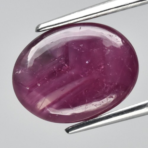 5.01ct Oval Cab Purplish Red 6 Ray Star Ruby Gemstone (Heated Glass Filling) - Bild 6 von 12