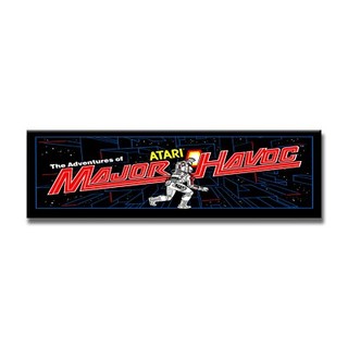 Major Havoc Premium Arcade Marquee Restoration Backlit Sign Insert
