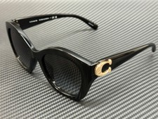 COACH HC8421U 50023C Black Grey Gradient Women's 54 mm Sunglasses