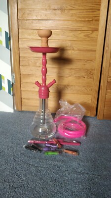 Caesar Shisha MPS-M Pink Neu und Unbenutzt 59cm mit Kopf