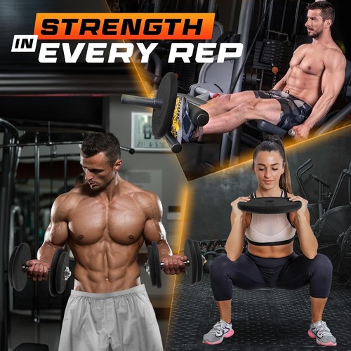 Heavy-Duty Cast Iron Weight Plate Set - Perfect for Strength Training Evolutions - Picture 6 of 8