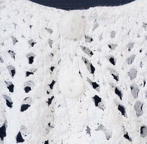 Newborn Baby Crochet Christening Dress Handmade Baptism Photography White Doll - Picture 8 of 13