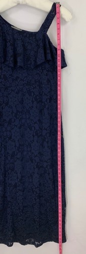 Kate & Mallory Women's Stretch Lined Lace Dress Dark Navy Blue Size: XL - Picture 8 of 9