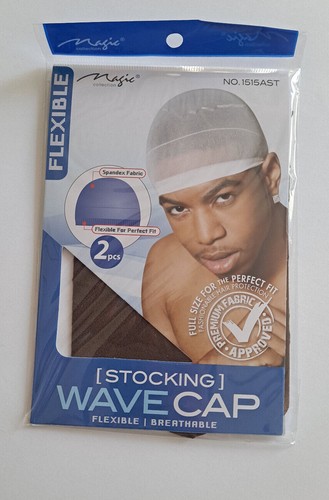 DuRag Muti Color Lot 2pcs packs Smooth Thick Shiny Silky Doo Stocking Wave Cap - Picture 4 of 9