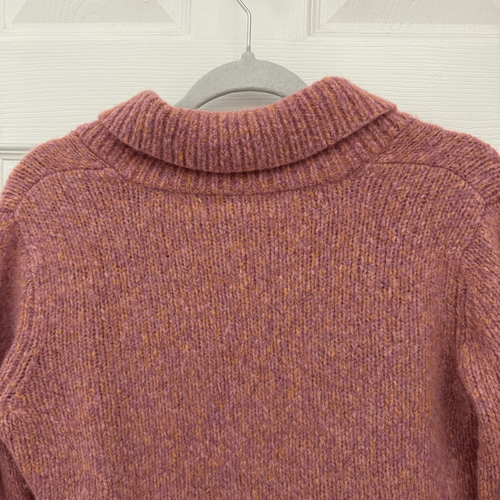 Eileen Fisher System Merinowollmischung Pullover Gr. Medium rosa pfirsich meliert - Bild 6 von 8