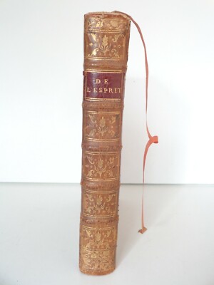 Livre 'De L'Esprit' Par Helvétius - Édition Originale 1758, Paris, XVIIIème Siècle